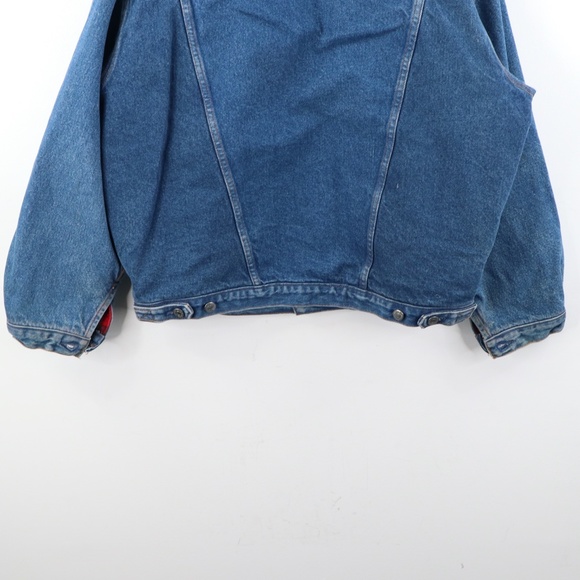 Vintage 90s GAP Flannel Lined Denim Jacket USA - Picture 7 of 7